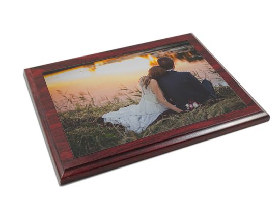 foto su targa in legno