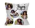 Cuscino quadrato con grafica con cerchi