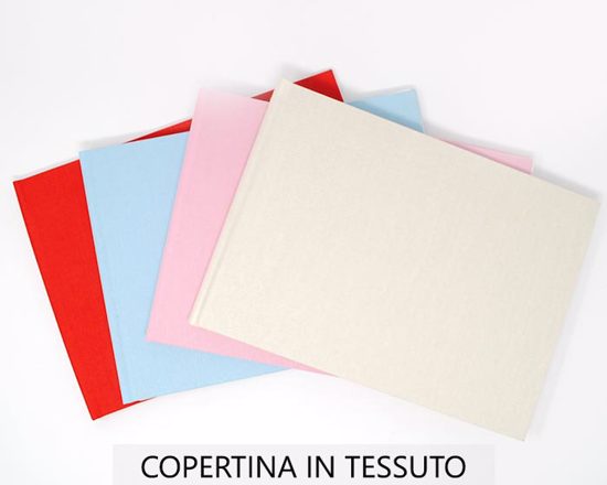 fotolibro personalizzato con copertina rigida in diversi colori in tessuto
