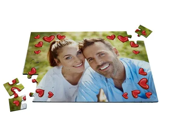 Puzzle personalizzato con foto formato A4 192 tasselli 20x30 cm circa 