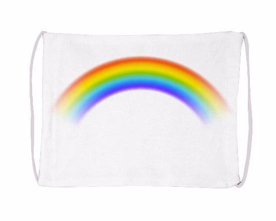 Mascherina Basic Arcobaleno in tessuto lavabile