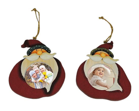 Babbo natale da appendere tondo