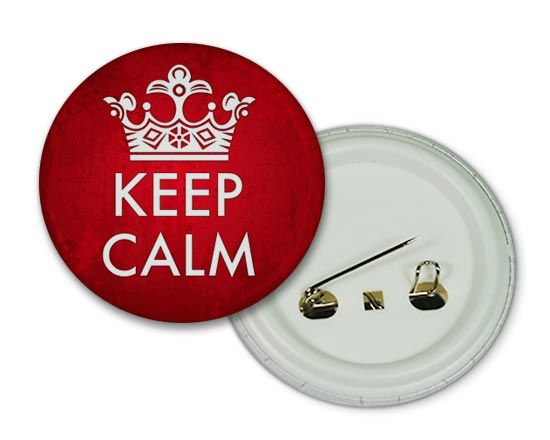 Spilla personalizzata con scritta keep calm