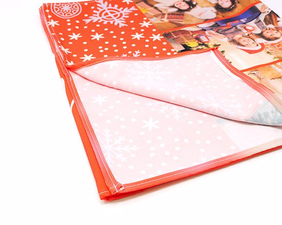 crea il tuo runner per la tavola delle feste stampato con le tue foto