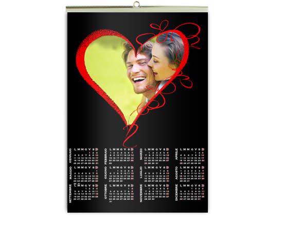 Calendario A3 Pagina Singola Con grafica S. valentino