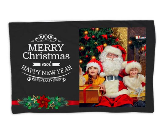 Coperta personalizzata con grafica di Natale