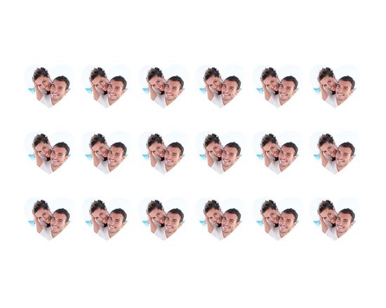 adesivi a forma di cuore piccoli personalizzati