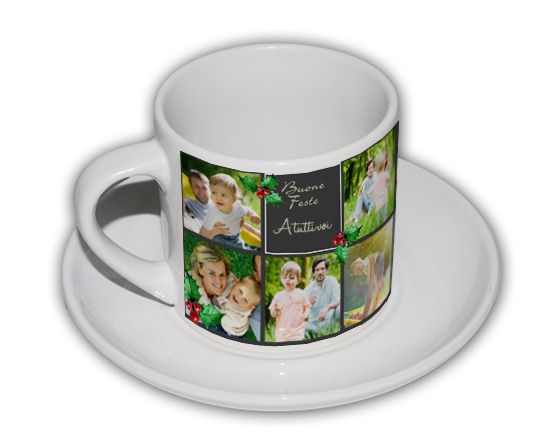 Un prezioso collage per la tazzina caffè