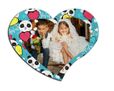Puzzle in legno a cuore con panda