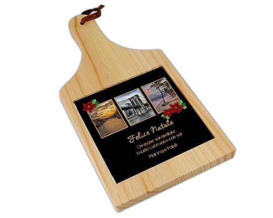Il tagliere in legno per il tuo collage
