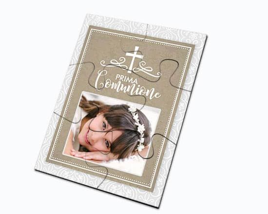 Puzzle con grafica per la prima comunione