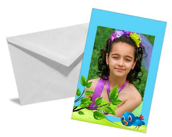 biglietto personalizzato con grafica e foto