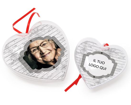 scegli questa grafica sulle palle di Natale a cuore grandi o piccole