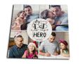 Grafica collage su foto puzzle legno