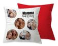 Cuscino in poliestere con grafica con cerchi