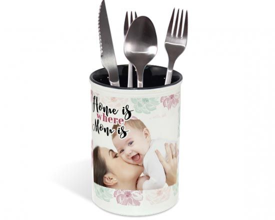 Portaposate in ceramica con foto