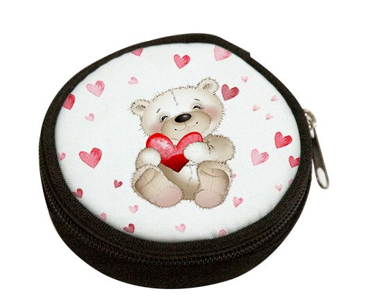 Portamonete rotondo Sweet teddy bear