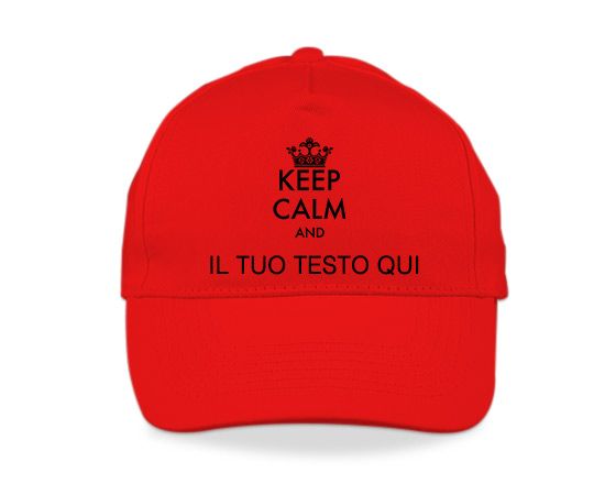 Cappello con visiera e Keep calm