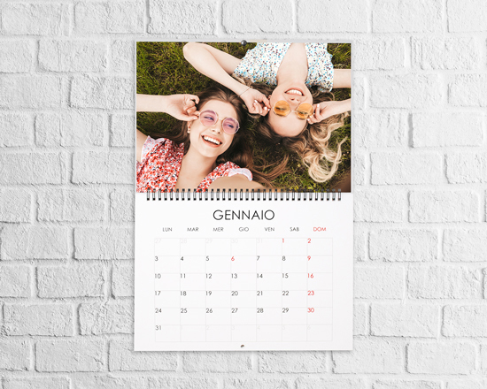 calendario doppio personalizzato