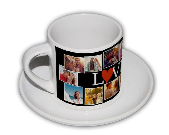Preziosa tazzina da caffe con le tue foto