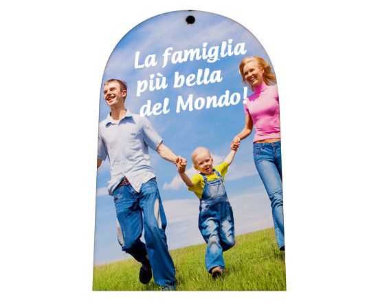 campana in masonite personalizzata con foto