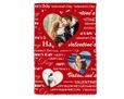 Coperta in pile 150x100 cm con grafica red passion