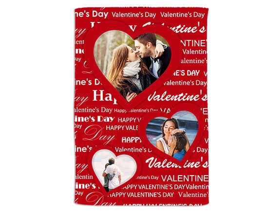 Coperta in pile 150x100 cm con grafica red passion