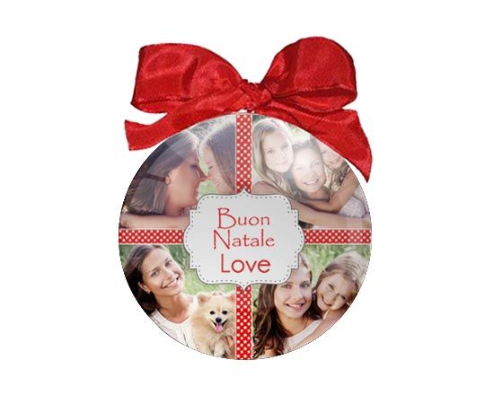 Palla di Natale tonda 4 stars