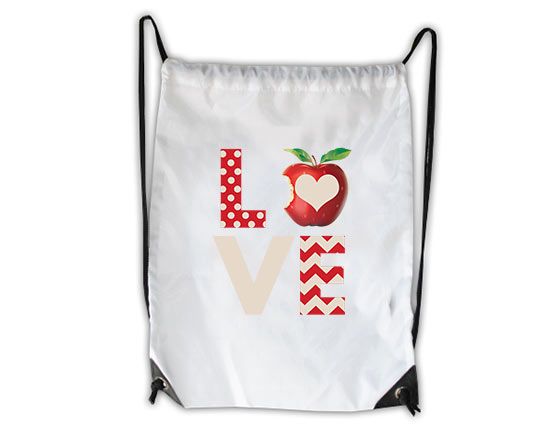 zaino sacca con grafica love