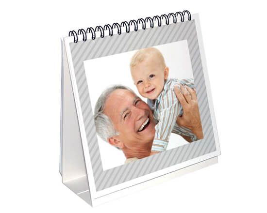 Calendario da tavolo Grey view