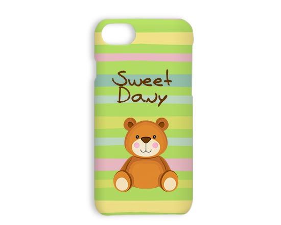 Cover iPhone 7 3D personalizzata con orsettoTeddy