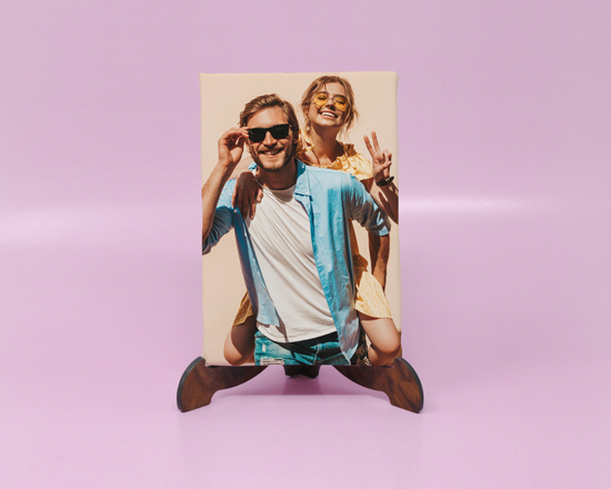 tela light personalizzata con piedistallo