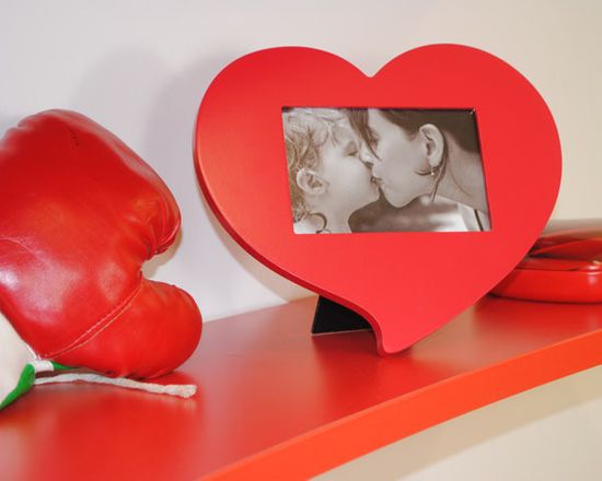 Cornice fotografica a forma di cuore