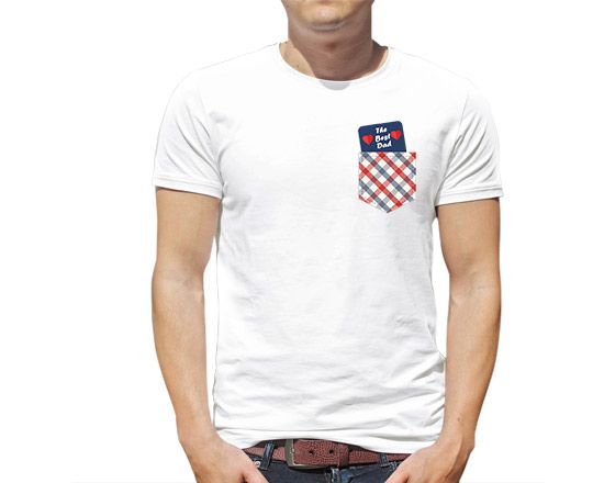 Maglia a Manica Corta con disegno taschino