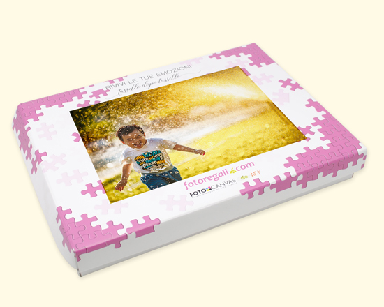 scatola regalo puzzle