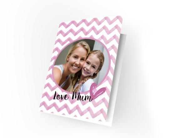 Cards con grafica Mum zig zag