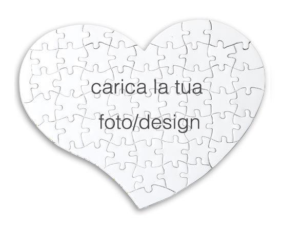Stampa foto o testi su puzzle magnetico