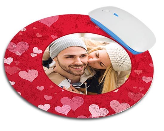Tappetino mouse tondo Full hearts