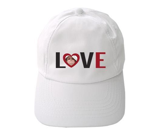 Cappellino personalizzato con grafica love