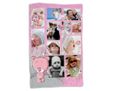 Coperta con fotocollage personalizzato - Grafica orsetto rosa