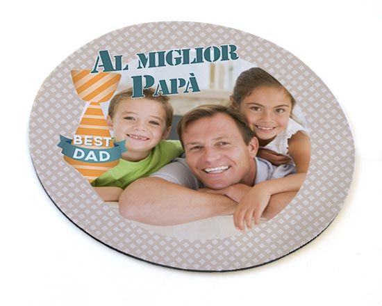 Tappetino Mouse Tondo best dad