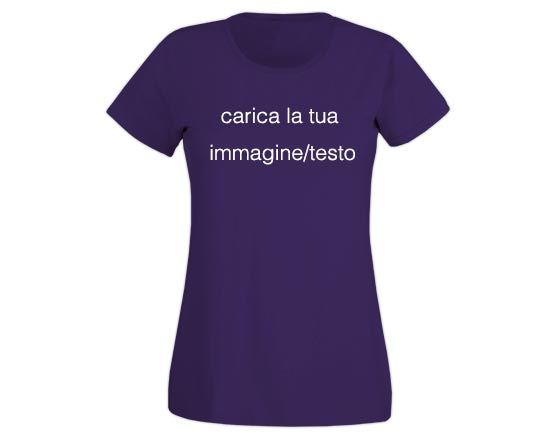 Crea t-shirt personalizzata viola