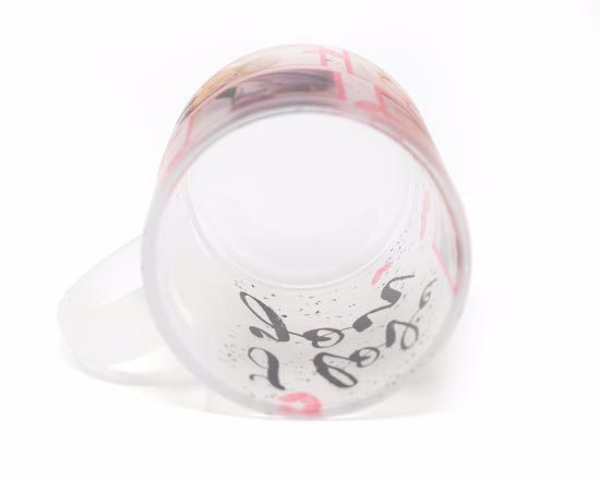 Interno della tazza personalizzata con grafica di S. Valentino