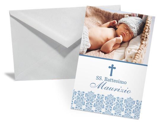 Bigliettino di auguri con grafica religiosa