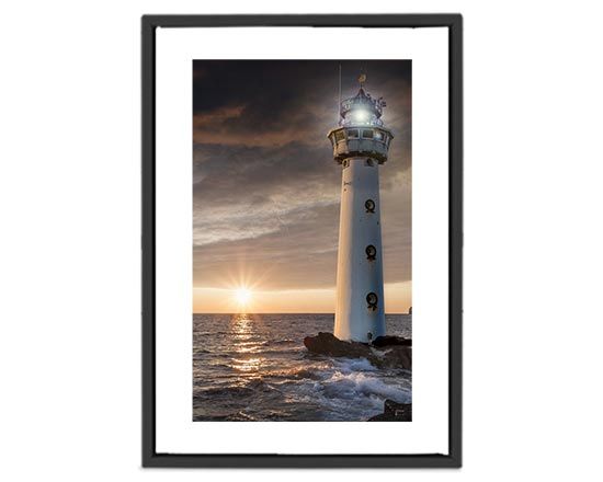 Tela americana con passpartout