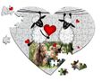 Foto su Puzzle a Cuore A4 con pecorelle