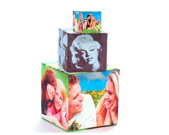 Cubi  personalizzati con fotografie e immagini