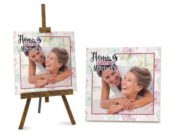 Mattonella arredo con grafica floreale