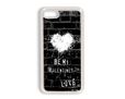 Cover iPhone 7 in silicone grafica romantica