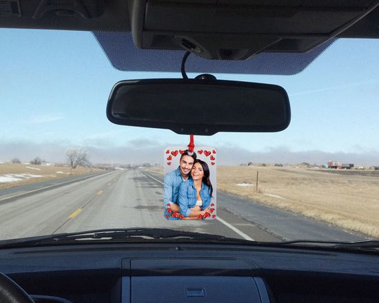 targhetta in feltro per auto, personalizzata